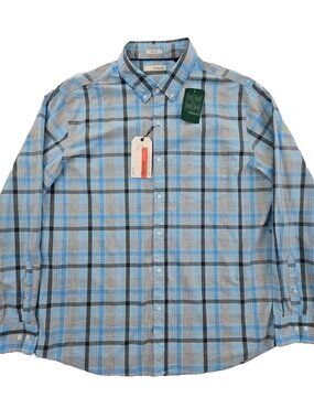 Hawker Rye Shirt Men's XL Blue Gray The Essential‎ Wash Long Sleeve Shirt NEW